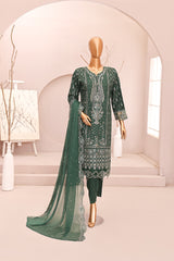 Areej Embroidered Unstitch 3 piece Embroidered Lawn A-5