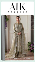 AIK ATELIER LUXURY CHIFFON UNSTITCH 3PC SUIT