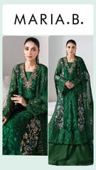 Maria b Luxury Chiffon Unstitch 3pc suit