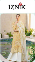 Iznik Lawn Printed Unstitched 3pc Lemon