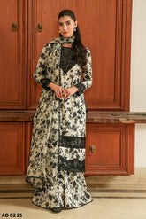 ANEELA'S Lawn Printed Embroidered Unstitch 3pc Suit