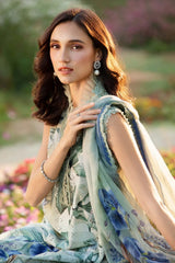 Maria B M-Series Lawn Unstitched 3pc Colour Green