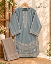 ALYANA Cotton Embroidered 2pec