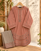 ALYANA Cotton Embroidered 2pec
