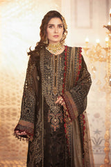 Maria B Exclusive Cotton Unstitched 3pc Black