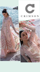 Crimson Exclusive Cotton Unstitched 3pc Pink