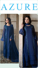 Azure Exclusive Cotton Unstitched 3pc