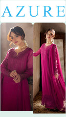 11.11 Mega Sale | Azure Exclusive Cotton Unstitched 3pc Dark Pink