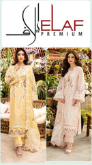 Elaf Cotton Exclusive Unstitched 3pc Pink