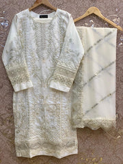 Nafasat Luxury Cotton 3pc Embroidered Stitched Collection D-09