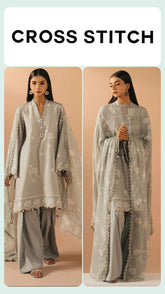 Cross Stitch Exclusive Cotton Unstitch 3pc Suit