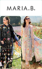 11.11 Mega Sale | Maria B M-Series ’25 Lawn Unstitched 3PC – Pink