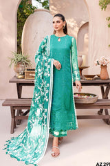 11.11 Mega Sale | Azure Exclusive Cotton Unstitched 3pc