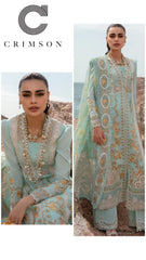 Crimson Exclusive Cotton Unstitched 3pc Light Green