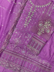 Cotton Exclusive Embroidered Semi-Stitched 3PC Suit