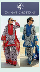 11.11 Mega Sale | Zainab Chotani Lawn Printed Unstitched 3PC Suit