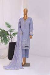 Nafasat Luxe Chiffon Embroidered Collection D-01