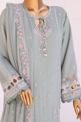 Nafasat Luxe Chiffon Embroidered Collection D-02