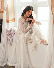 Azure Luxury Chiffon Unstitch 3pc suit