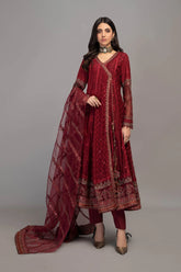 MARIA B LUXURY CHIFFON UNSTITCH 3PC SUIT