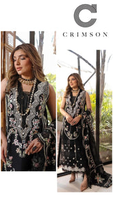 Crimson Exclusive Cotton Lawn Unstitch 3pc D-02