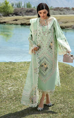 Crimson Exclusive Cotton Unstitched 3pc Pista Green