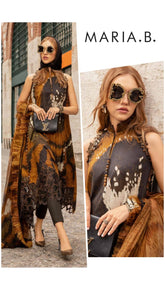 Maria B M-Series Lawn Unstitched 3pc Mehndi