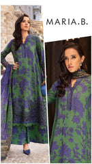 11.11 Mega Sale | Maria B M-Series Lawn Unstitched 3pc Green