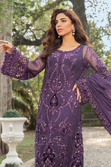 Maria B Exclusive Cotton Unstitched 3pc Purple
