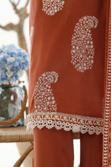 Nafasat Floral Cotton Embroidered Unstitched Collection D-01