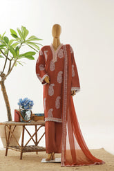 Nafasat Floral Cotton Embroidered Unstitched Collection D-01