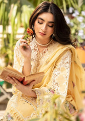 Elaf Cotton Exclusive Unstitched 3pc Lemon