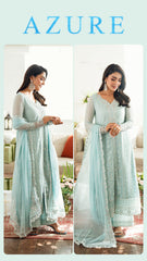 Azure Exclusive Cotton Unstitch 3pc