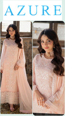 Azure Exclusive Cotton Unstitched 3pc