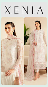 Xenia Luxury Chiffon Unstitch 3pc Suit