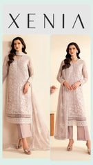 Xenia Luxury Chiffon Unstitch 3pc Suit
