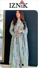 Iznik Lawn Printed Unstitched 3pc
