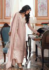 Azure Luxury Chiffon Unstitch 3pc suit