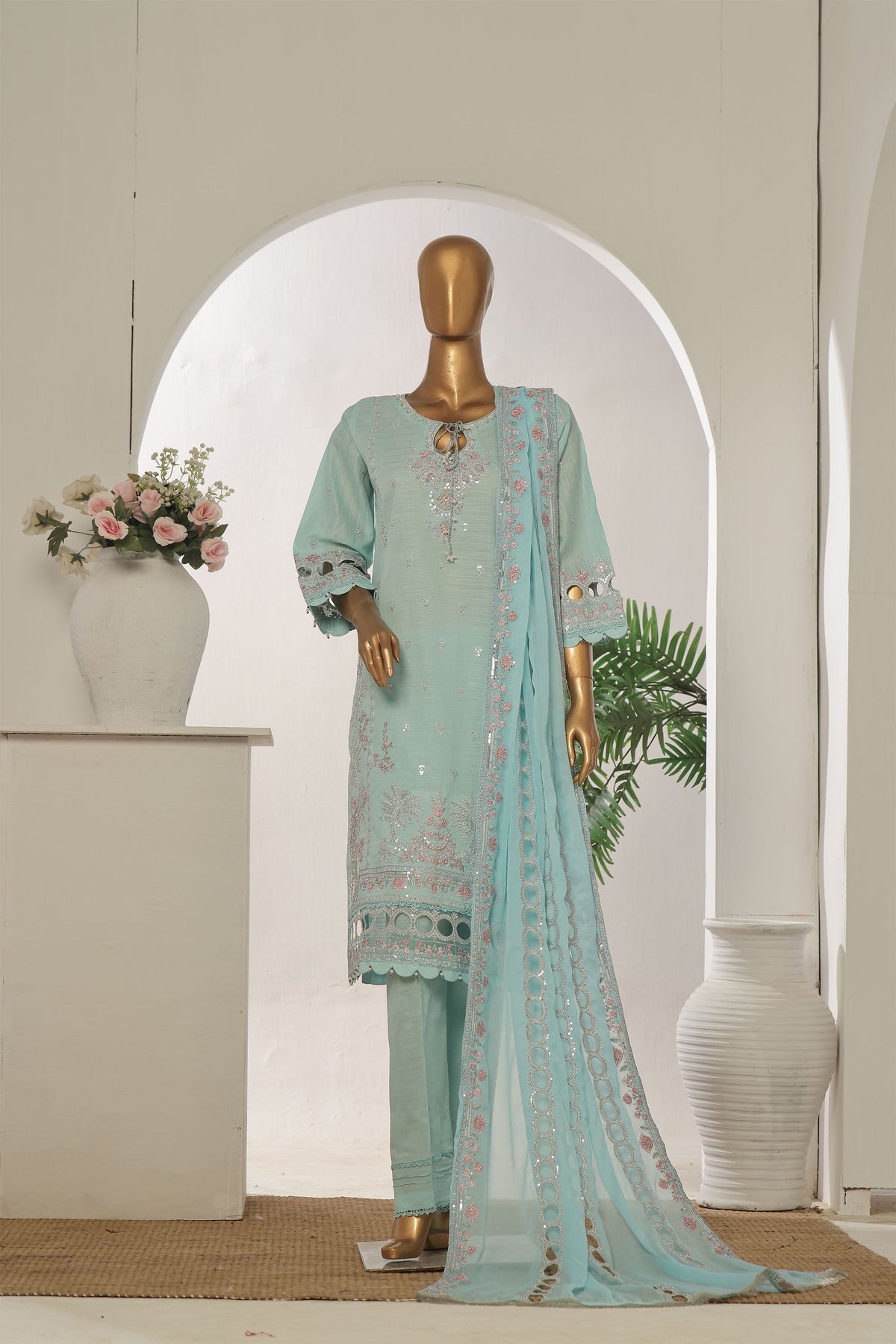 Nafasat Luxe Embroidered Collection D-04