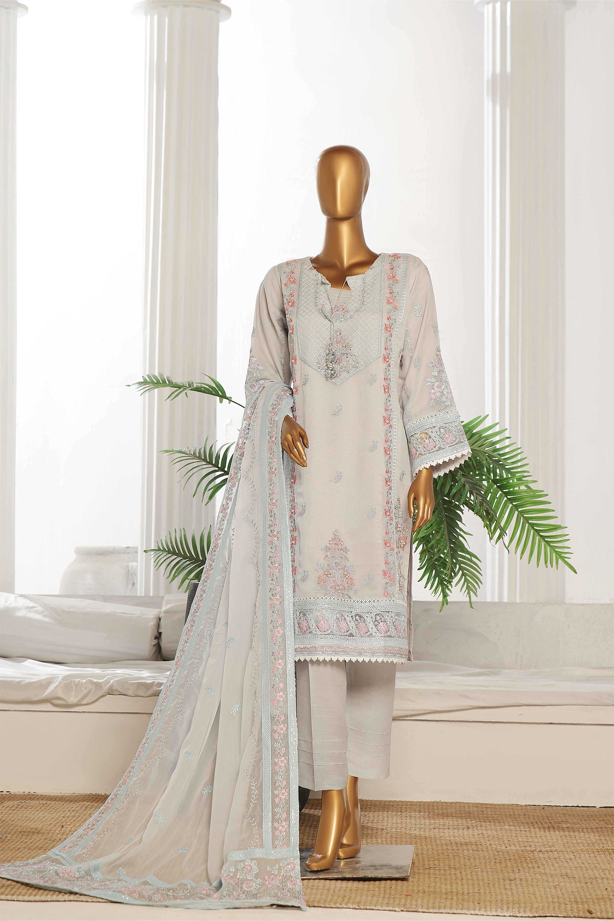 Arzoo Luxury Chiffon Embroidered Unstitch Collection D 06