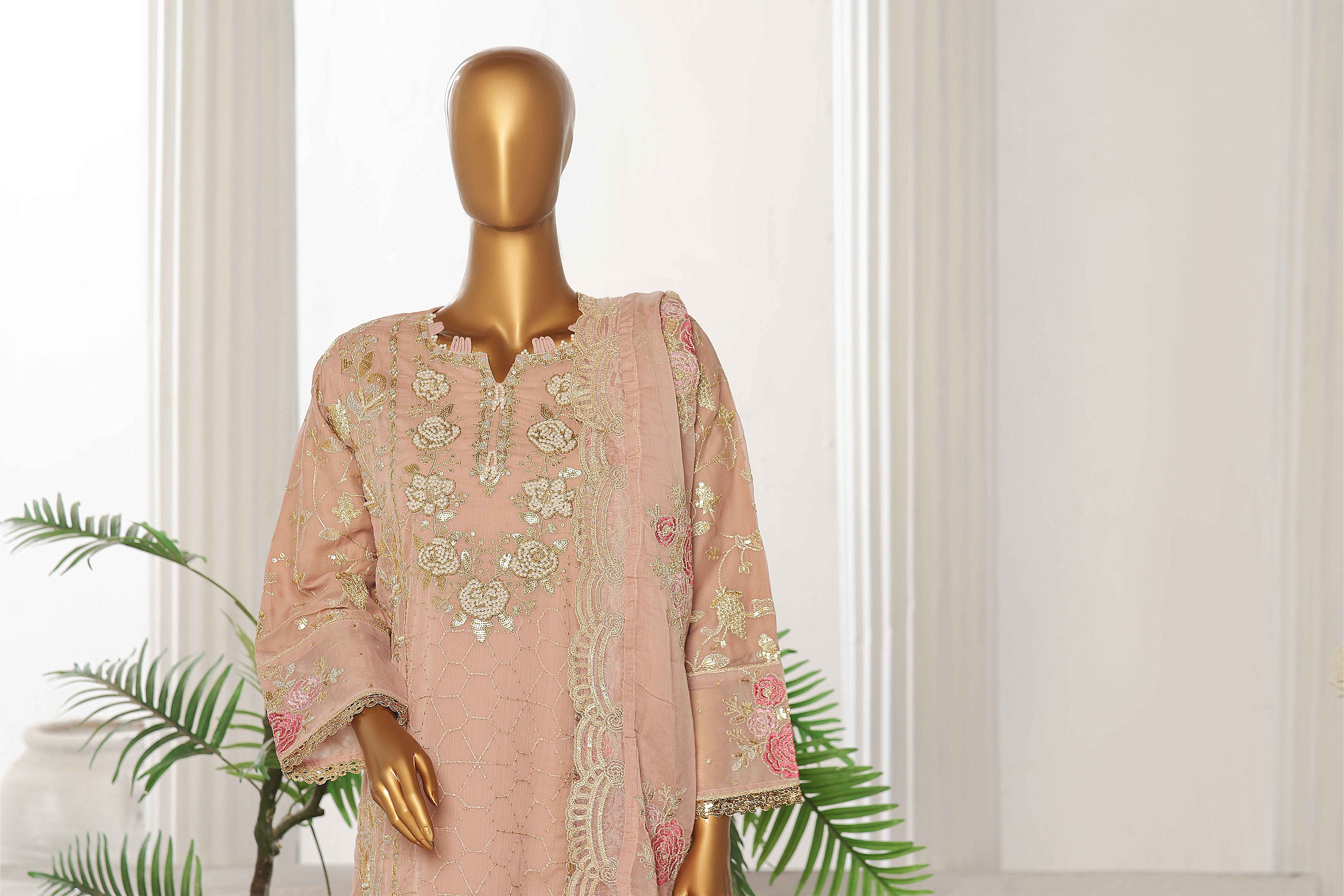 Arzoo Luxury Chiffon Embroidered Unstitch Collection D 05