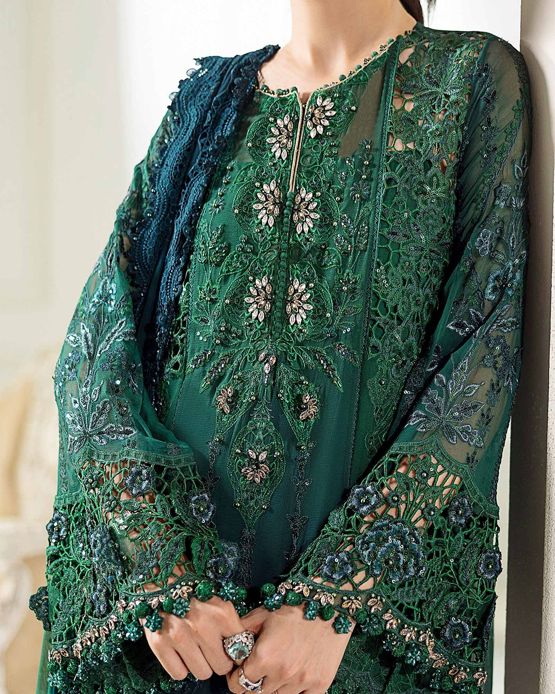 Maria B Exclusive Lawn Semi-Stitch 3pc suit