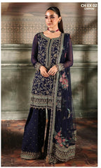 Charizma Luxury Chiffon Unstitched 3pc