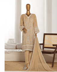 ARZO LUXURY CHIFFON UNSTITCH 3PC SUIT