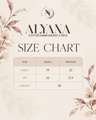 ALYANA Cotton Embroidered 2pec