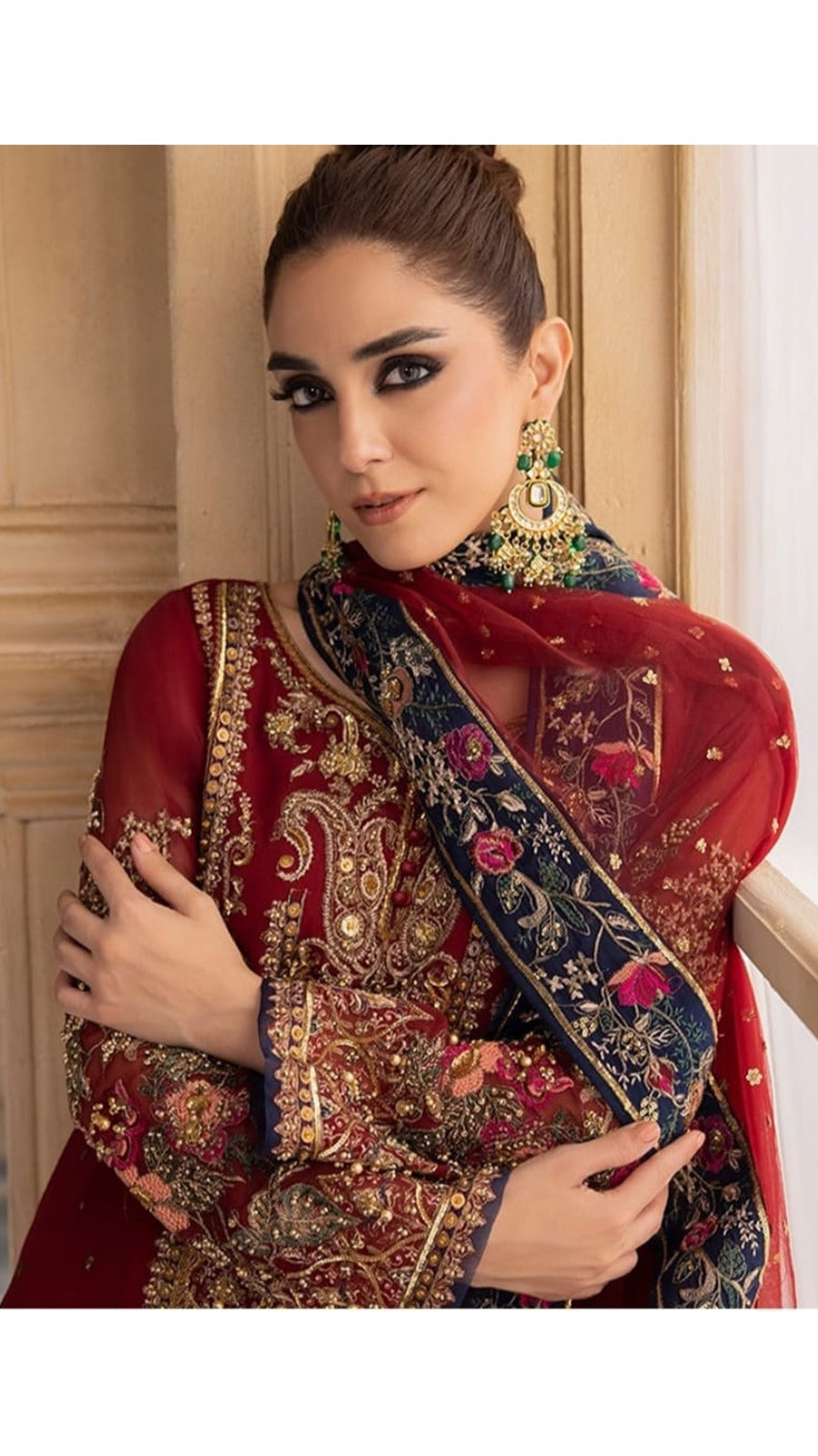 Charizma Exclusive Cotton - Unstitched 3pc Maroon