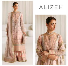 Alizeh Luxury Chiffon Unstitch 3pc