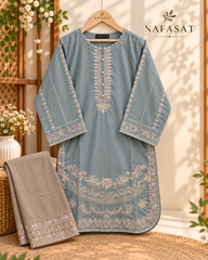 ALYANA Cotton Embroidered 2pec