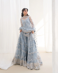 Faiza saqlain Exclusive lawn Unstitch 3pc suit