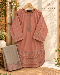 ALYANA Cotton Embroidered 2pec